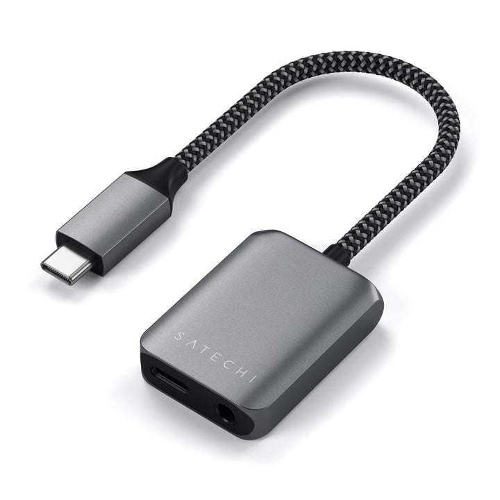 Satechi USB-C PD Audio Adapter The Satechi USB-C PD Audio Adapter is your ultimate audio companion device, with upgraded audio quality and USB-C Power Delivery (PD) 3.0 charging for audio support on-the-go. Uncompromising on both style and performance, th