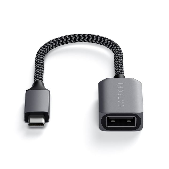 Satechi USB-C to USB 3.0 Adapter The Satechi USB-C to USB 3.0 Adapter Cable is your sleek, convenient solution to connecting USB-A devices to your USB Type-C laptop or tablet. Back up files or connect USB peripherals with ease, featuring its SuperSpeed US