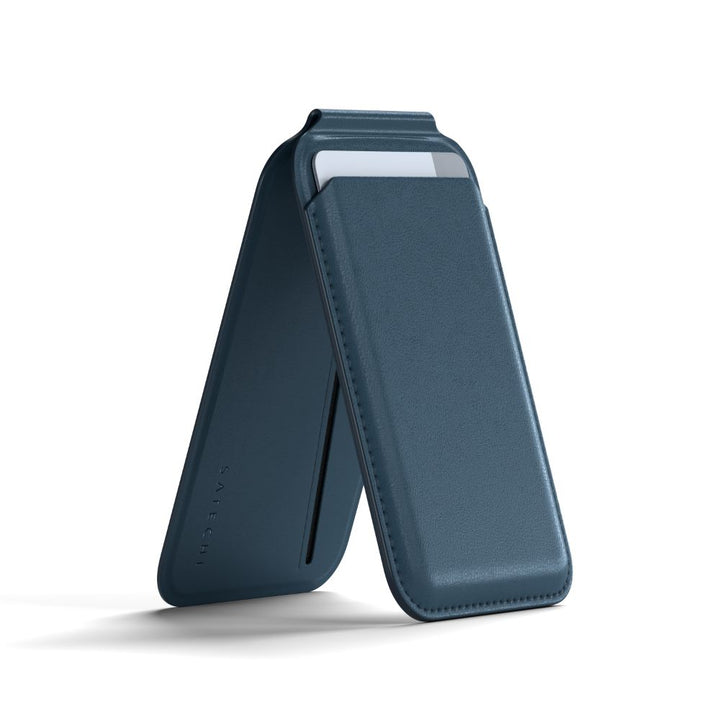 Satechi Magnetic Wallet Stand for iPhone The Satechi Vegan-Leather Magnetic Wallet Stand perfectly combines style, functionality, and sustainability – a powerful add-on accessory and the perfect companion for your everyday needs. Designed with MagSafe-com
