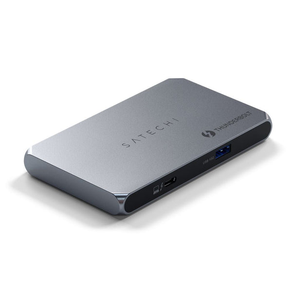 Satechi Thunderbolt 4 Slim Hub Ideal for creative professionals, the sleek Thunderbolt 4 Slim Hub can provide 40Gbps bandwidth for connecting external displays and high-speed peripherals while simultaneously delivering 60W of charging to the host device.
