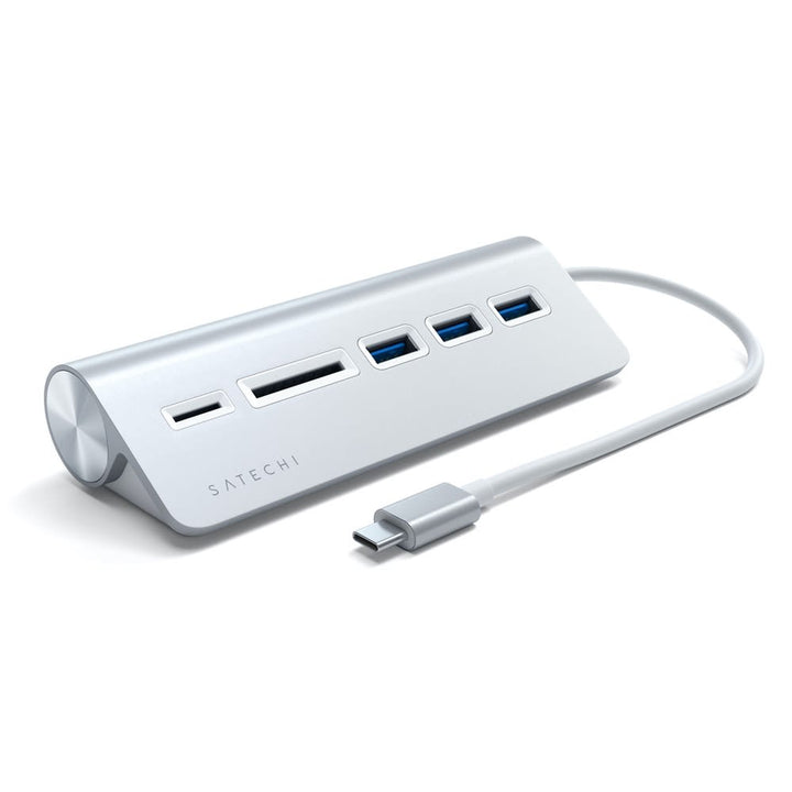 Satechi USB-C Combo Hub for Desktop The USB-C Combo Hub for Desktop allows you to connect all your standard USB devices to your USB-C smartphone, tablet or laptop. Whether it’s a USB thumb drive, external HDD or SD card, quickly transfer large files, down