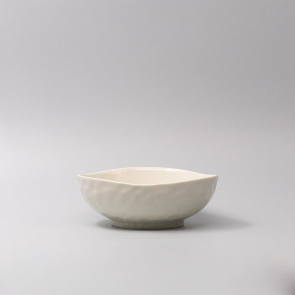 Bowl Organic Shape 11cm Kanso Soft White Glaze