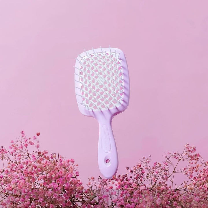 Janake Super Brush ( Multi Colours ) | Australian Stockist This brush features vented styling and nylon bristles, suitable for all hair types. Introducing The Superbrush by Janeke, a beloved patented styling brush that detangles with ease, speeds up blow