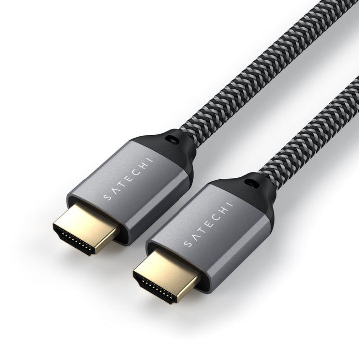 Satechi 8K Ultra High Speed HDMI Cable (2 metre) This high-strength 2M braided cable is the perfect solution to connect your laptop, tablet, or streaming device to your Ultra HD High-Speed HDMI setup. This latest HDMI version supports higher video resolut