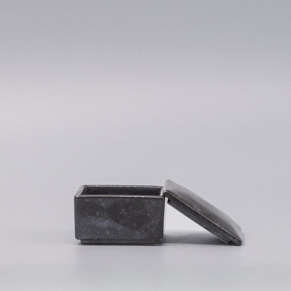 Box with Lid 7cm Craft Black Glaze