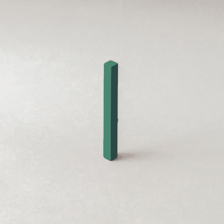 Refillable green Queue Mono Forest petrol lighter by Tsubota Pearl, handcrafted in Tokyo, slim and stylish.