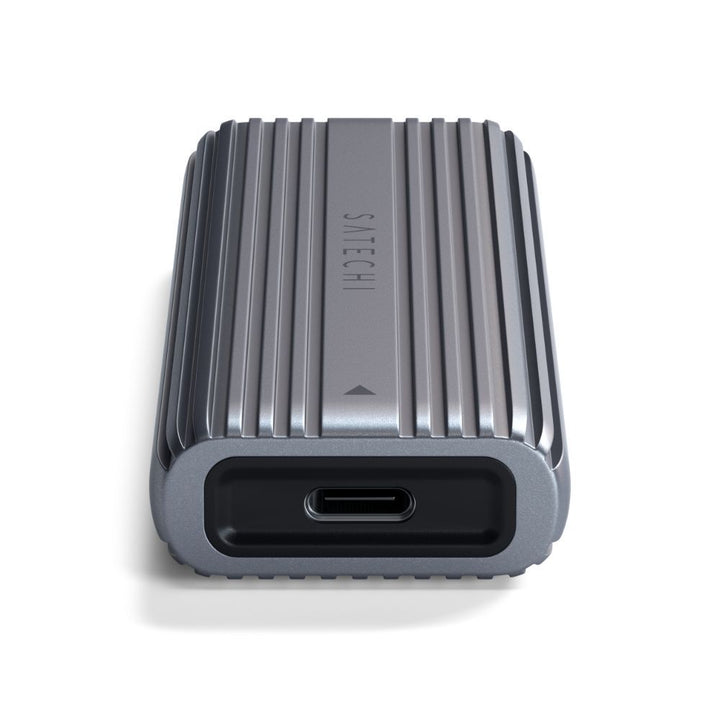 Satechi USB-C NVME / SATA SSD Enclosure This tool-free NVMe SSD enclosure can easily connect an M.2 NMVe SSDs or M.2 SATA SSDs with your computer to expand storage, upgrade the system, back up files, retrieve and recover data, and transfer data. Plug and