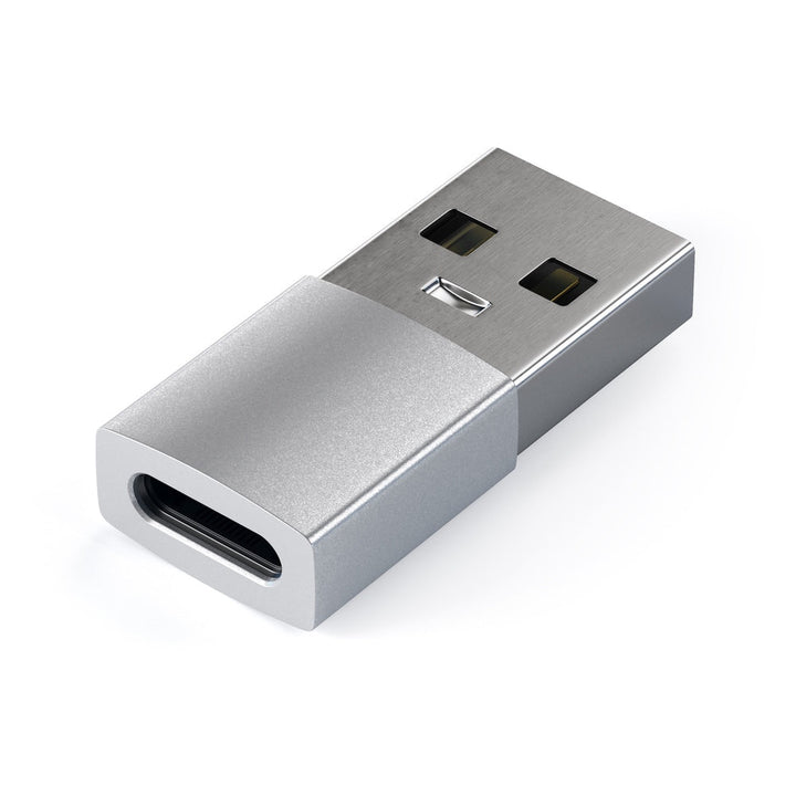 Satechi Aluminium USB-A to USB-C Adapter Transform your standard USB port into USB-C with the Satechi USB-A to USB-C Adapter. The ultra-compact adapter helps to ease the transition to USB-C, so there is no need to throw out your older USB devices and cabl