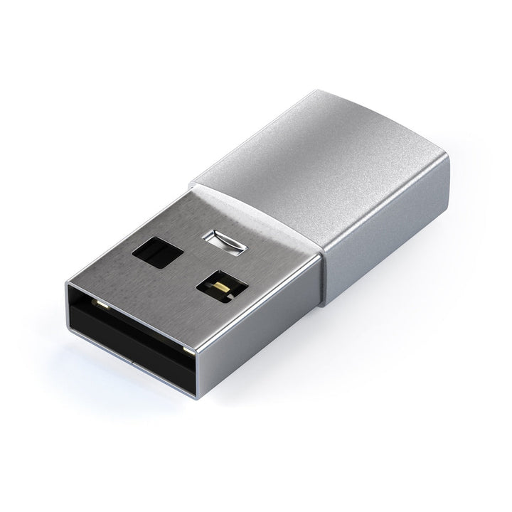 Satechi Aluminium USB-A to USB-C Adapter Transform your standard USB port into USB-C with the Satechi USB-A to USB-C Adapter. The ultra-compact adapter helps to ease the transition to USB-C, so there is no need to throw out your older USB devices and cabl