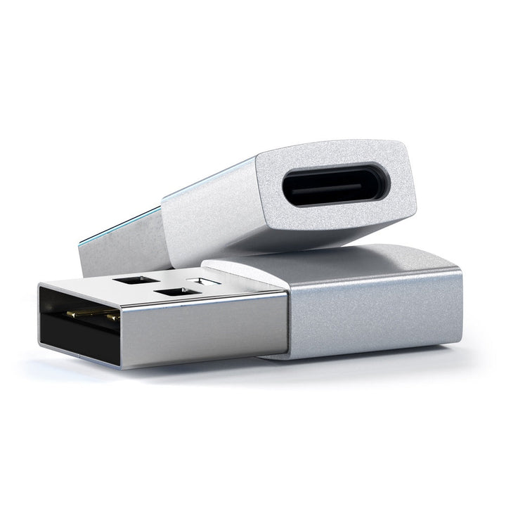 Satechi Aluminium USB-A to USB-C Adapter Transform your standard USB port into USB-C with the Satechi USB-A to USB-C Adapter. The ultra-compact adapter helps to ease the transition to USB-C, so there is no need to throw out your older USB devices and cabl