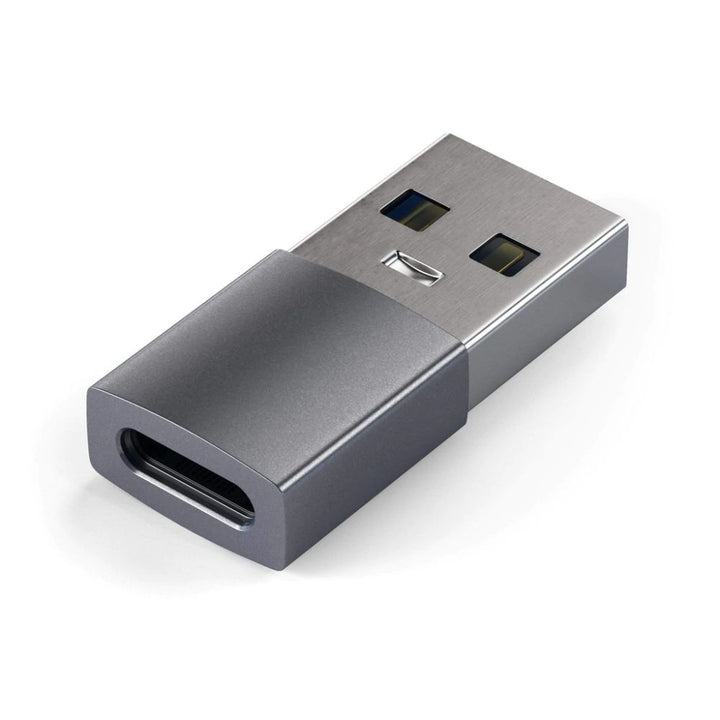Satechi Aluminium USB-A to USB-C Adapter Transform your standard USB port into USB-C with the Satechi USB-A to USB-C Adapter. The ultra-compact adapter helps to ease the transition to USB-C, so there is no need to throw out your older USB devices and cabl