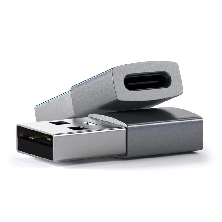 Satechi Aluminium USB-A to USB-C Adapter Transform your standard USB port into USB-C with the Satechi USB-A to USB-C Adapter. The ultra-compact adapter helps to ease the transition to USB-C, so there is no need to throw out your older USB devices and cabl