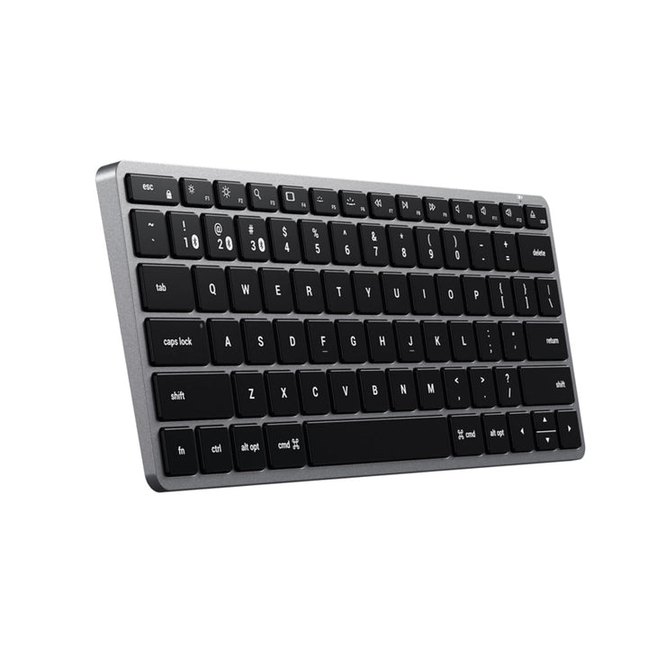 Satechi Slim X1 Bluetooth Backlit Keyboard (Space Grey) Upgrade your on-the-go setup with the Satechi Slim X1 Bluetooth Backlit Keyboard. Designed with Apple users in mind, the keyboard features a full QWERTY layout, multi-device Bluetooth connection, and