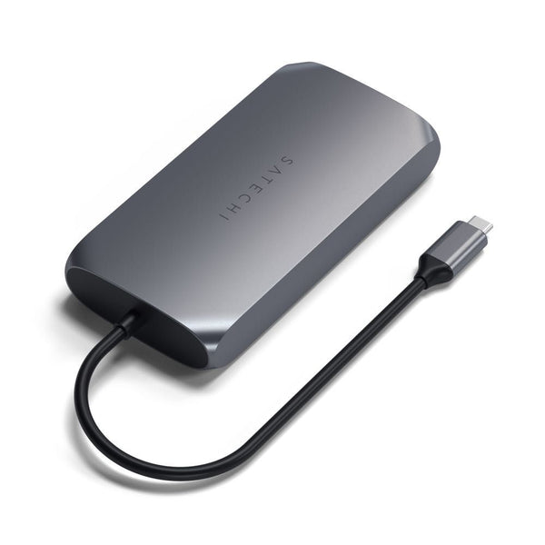 Satechi USB-C Multimedia Adapter M1 Upgrade your tech to M1 with the Satechi USB-C Multimedia Adapter, featuring dual 4K HDMI display ports (60Hz/30Hz), USB-C charging, USB-C data, and two extra USB-A 3.0 data ports – all using a single USB-C connection t