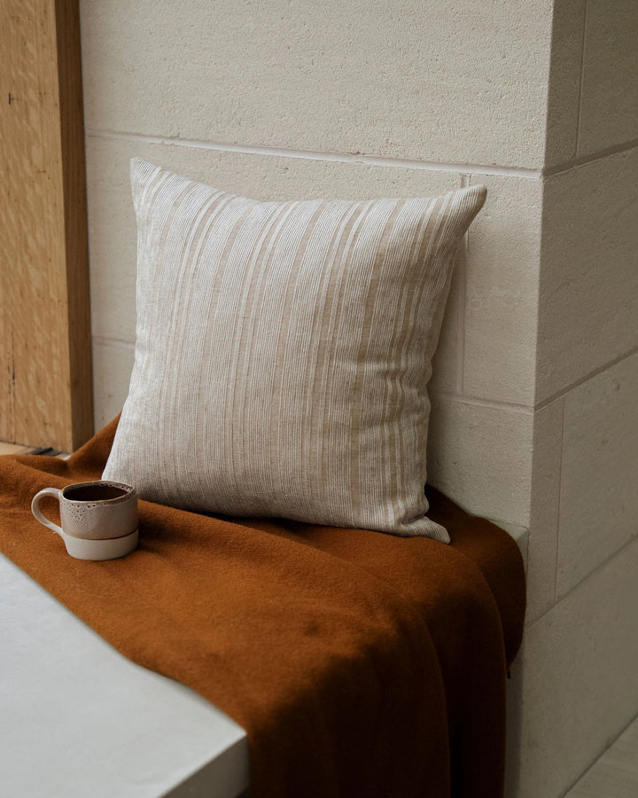 Adriana Natural A woven mix of lustrous chenille and dry natural fibres gives Adriana a chic finish and luxe feel. The Natural colourway is your go to neutral, pairing linen with sandstone stripes.Timeless and classic in its texture, Adriana is suited to