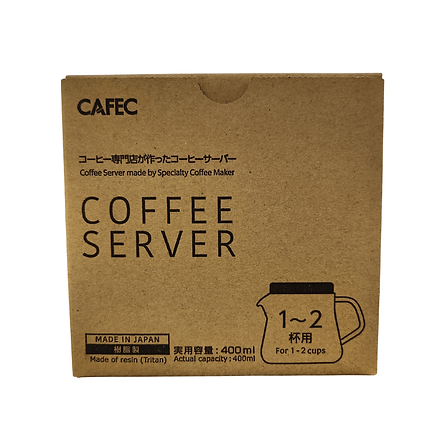 Heat-resistant Cafec 400ml Tritan Server with lid