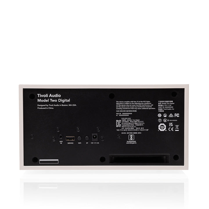 Model Two Digital by Tivoli Audio - White & Silver Back
