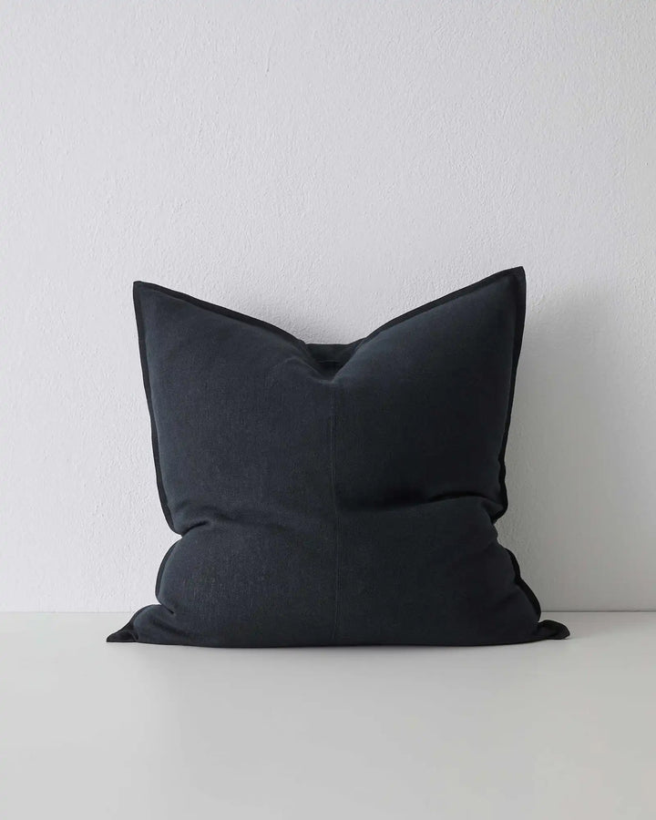 Como Shadow Premium Linen Cushion – Classic Black Elegance Discover the Como Shadow cushion in luxurious black linen, perfect for any style. Experience vintage softness and high-quality craftsmanship.