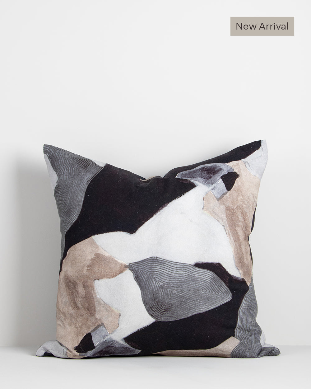 Aalto Cushion Abstract rock formations are celebrated in the geologically-inspired design of our Aalto cushion. Featuring a sophisticated palette of blues and taupe, sections of embroidery give this piece an elevated and refined finish. Style with complem