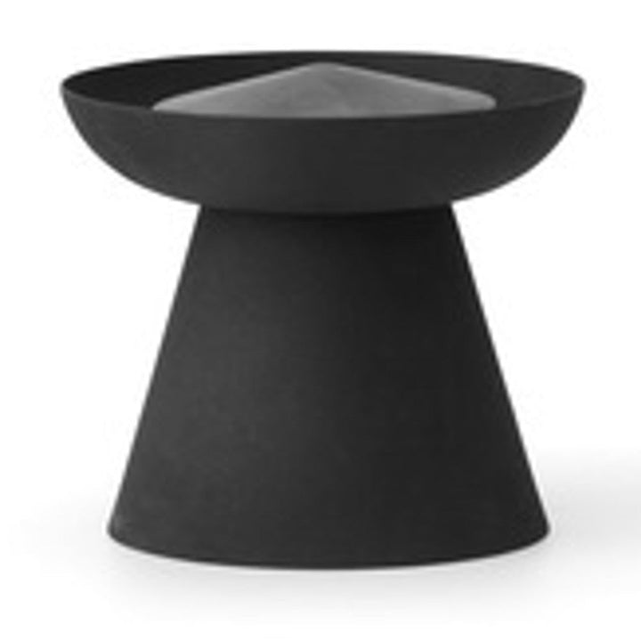 Audo CPH Meira Oil Lantern (Height 13.5 cm), Black by Audo Copenhagen - Product Information:Inspired by ancient torches, the Meira Oil Lantern in powder-coated steel illuminates outdoor spaces as the sun sets. Designed with a refillable oil chamber, the a