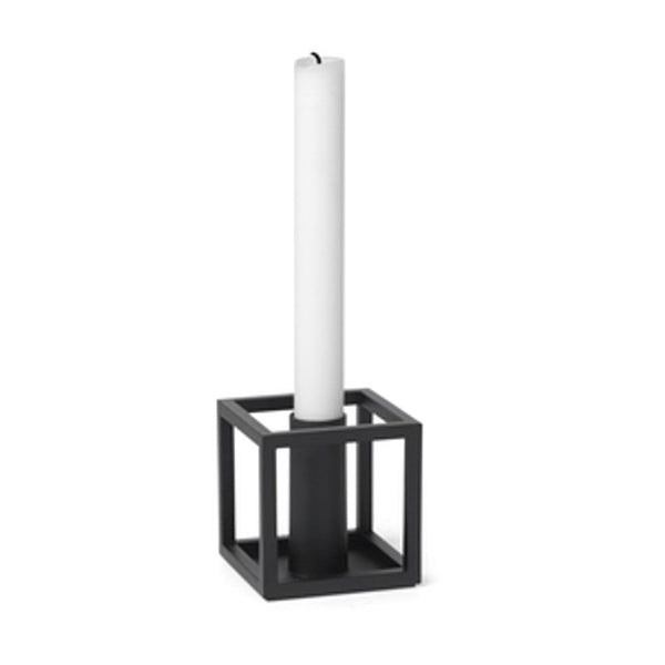 Audo CPH Kubus 1, Candle Holder by Audo Copenhagen - Product Information: Mogens Lassen whipped up the legendary Kubus candle holder in 1962 for a snazzy restaurant in northern Zealand, Denmark. This geometric gem has since become a superstar of Danish de