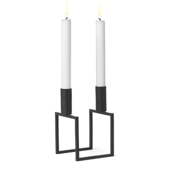 Audo CPH Kubus Line, Candle Holder by Audo Copenhagen - Product Information:Mogens Lassen designed the very first Kubus candle holder in 1962 for the interior of a restaurant in northern Zealand, Denmark. Since then, it has evolved into a series of iconic