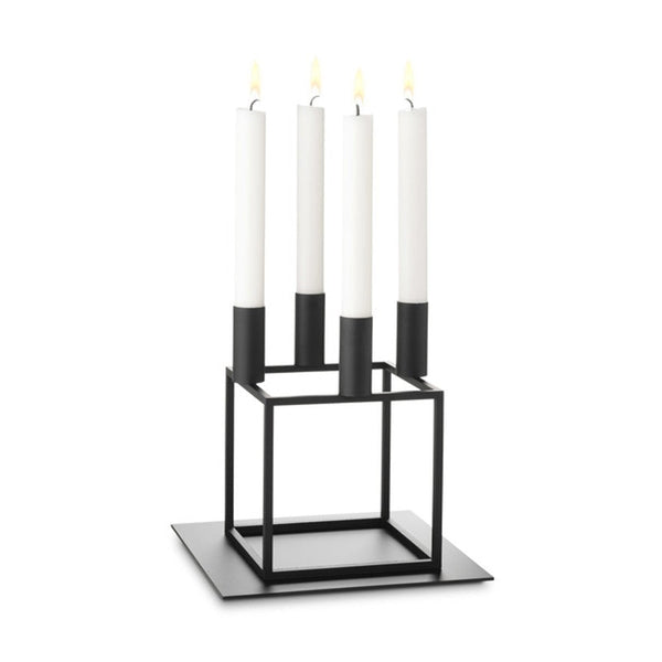 Audo CPH Kubus 4, Candle Holder by Audo Copenhagen - Product Information: Mogens Lassen whipped up the legendary Kubus candle holder in 1962 for a snazzy restaurant in northern Zealand, Denmark. This geometric gem has since become a superstar of Danish de