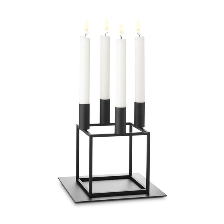 Audo CPH Kubus 4, Candle Holder by Audo Copenhagen - Product Information: Mogens Lassen whipped up the legendary Kubus candle holder in 1962 for a snazzy restaurant in northern Zealand, Denmark. This geometric gem has since become a superstar of Danish de