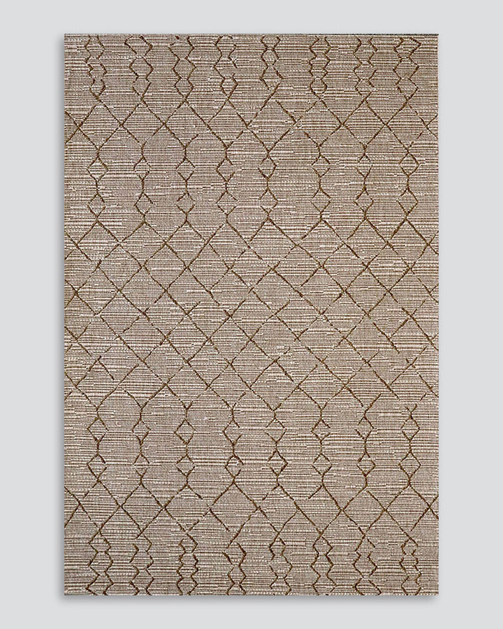 Aruba Floor Rug Featuring a textured weave with irregular linear patterning, the Arubaâ€™s golden earth tones add character and texture to a space. Suitable for use both in and outdoors, the durability and easy care features of the Aruba make it perfect o