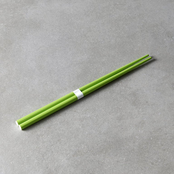 Chopsticks 23cm / Chartreuse Green & White