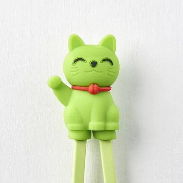 Chopsticks / Maneki Neko Green