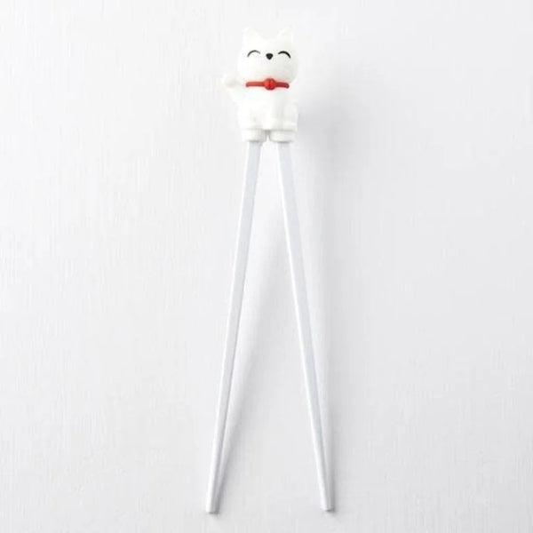 Chopsticks / Maneki Neko White