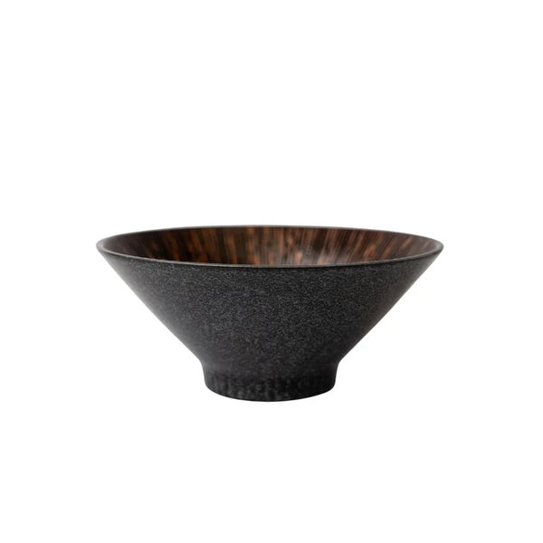 Noodle Bowl 19cm in Bronze Converging Line Glaze