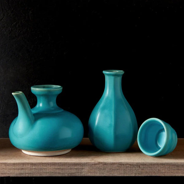 Sake Pourer 180ml / Aqua Glaze