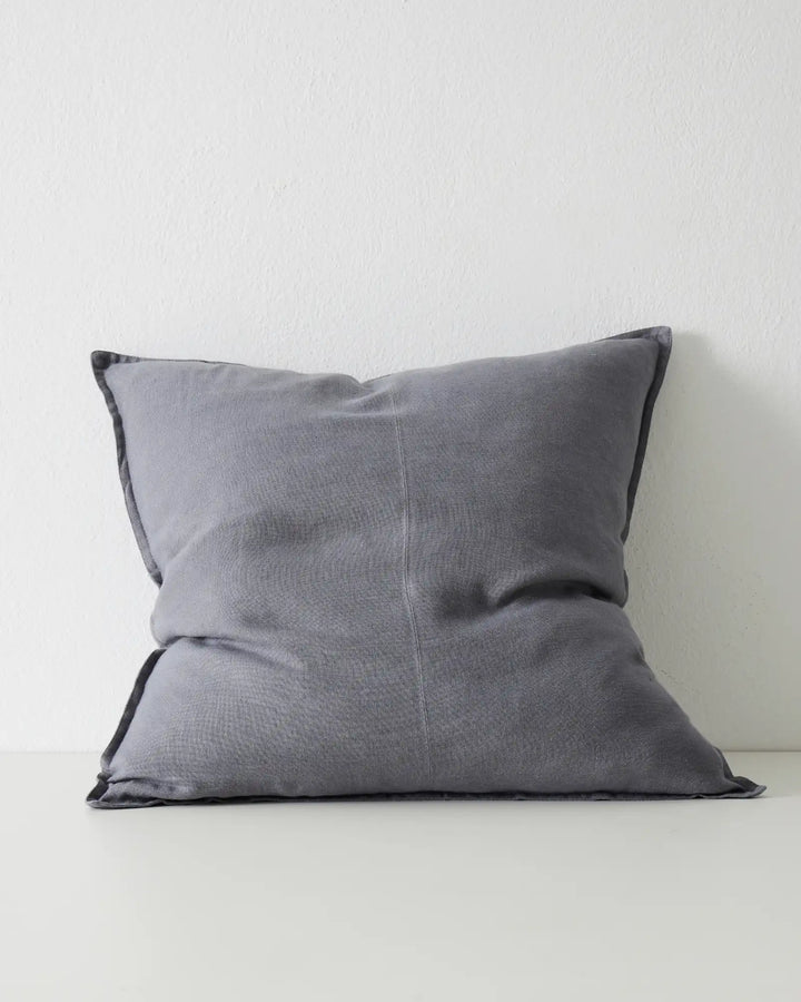Como Smoke Linen Cushion - Premium Quality Elevate your space with Como Smoke, a stylish grey linen cushion crafted from the finest European fabric.