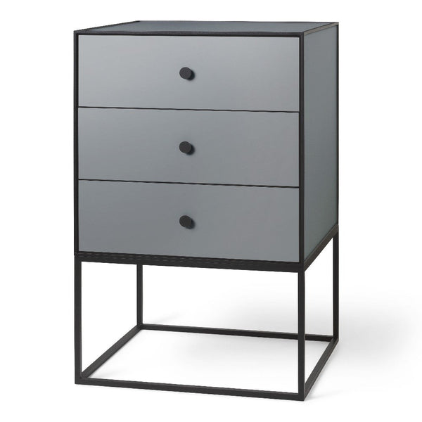 Audo CPH Frame 49 Sideboard w. 3 Drawers by Audo Copenhagen - Please Note: This item is available for collection only (no delivery service provided) Product Information:The simple storage system is inspired by Mogens Lassen’s iconic Kubus candle holder an