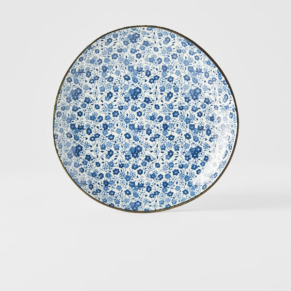 Organic Side Plate 19cm / Daisy Pattern Glaze