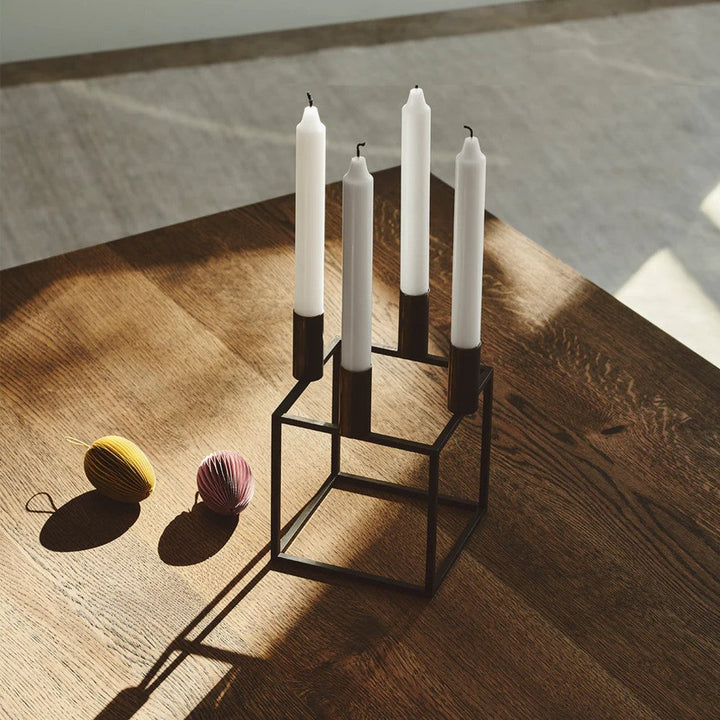 Audo CPH Candles for Kubus Micro, 9 Pcs, White by Audo Copenhagen - Product Information:These little candles are a perfect match for the Kubus Micro candleholder. The package consists of 9 white candles. Materials:Wax Dimensions:H: 21,5 cmW: 1,3 cm