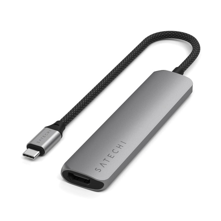 Satechi 6-in-1 USB-C Slim Multiport Adapter Grey