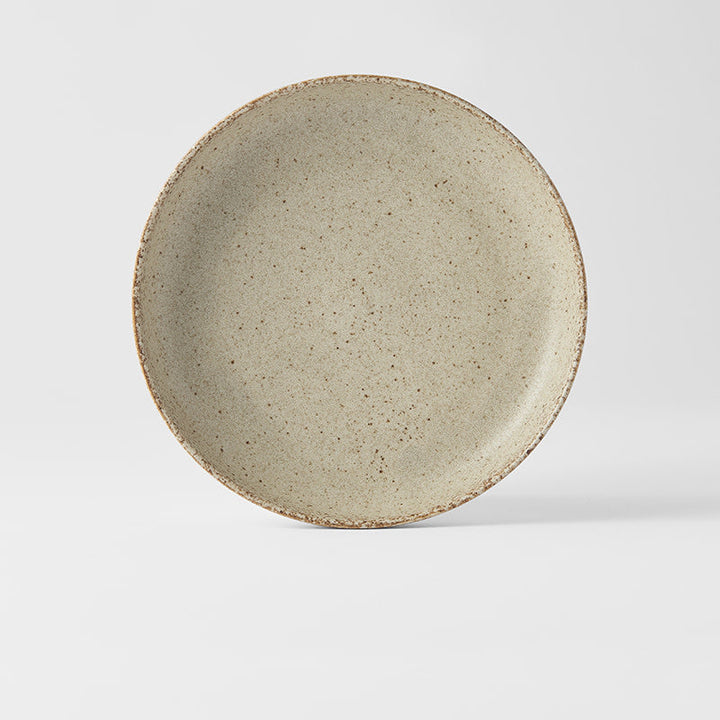 Plate High Rim 20cm Sand Fade Glaze