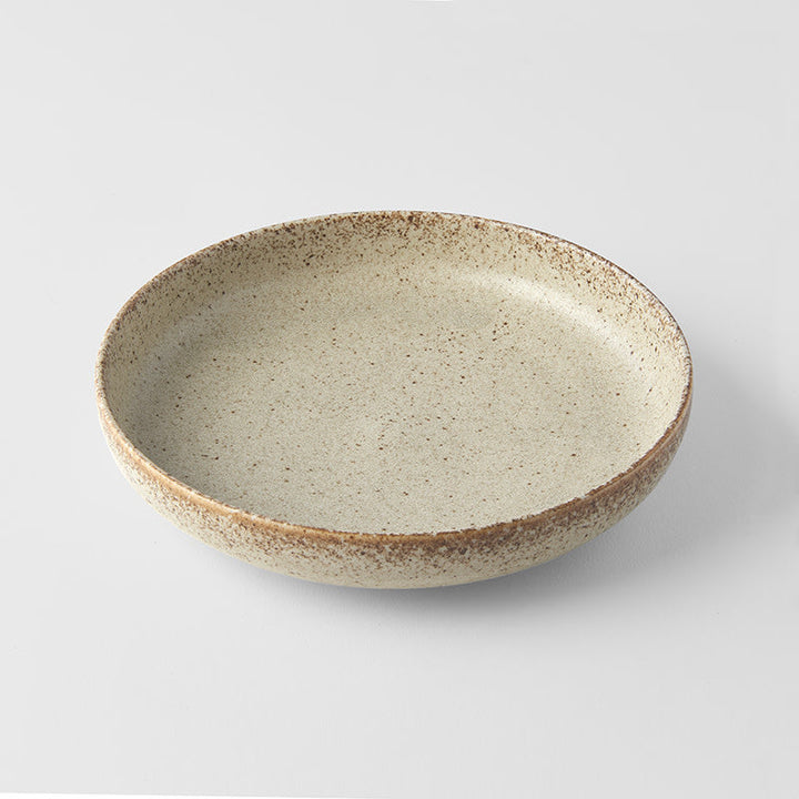 Plate High Rim 20cm Sand Fade Glaze