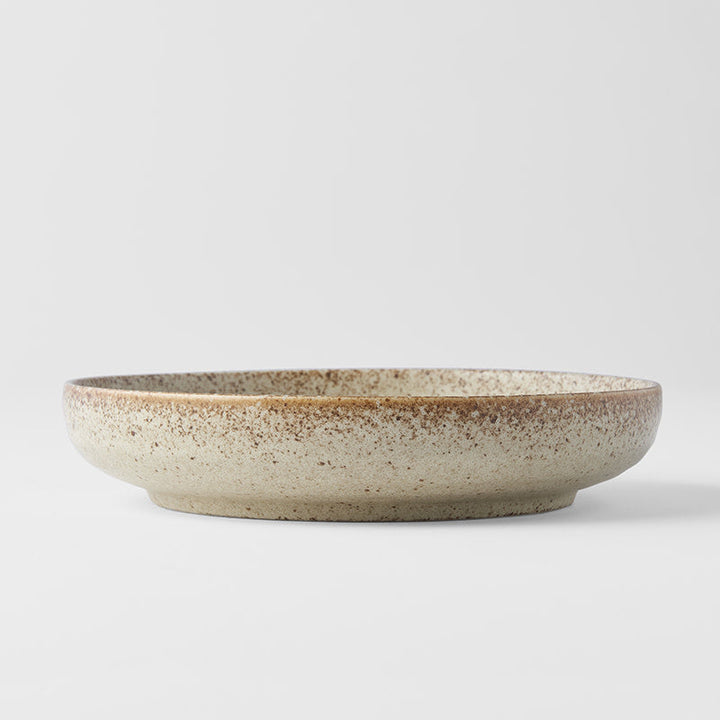 Plate High Rim 20cm Sand Fade Glaze