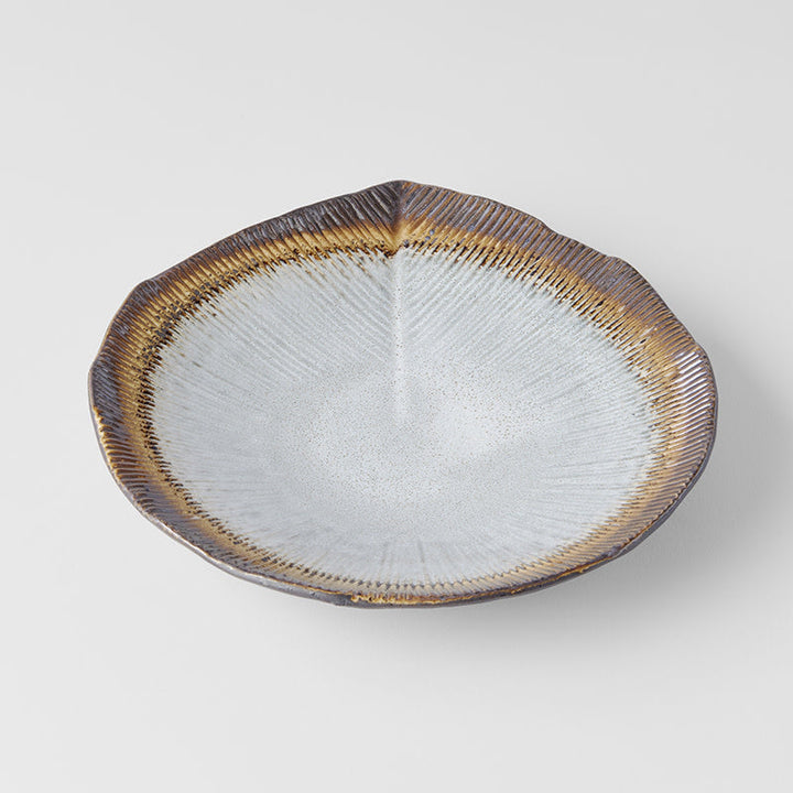 Leaf Shaped Bowl, 23 cm, Akane Grey