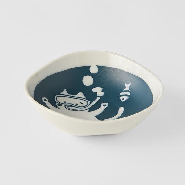 Bowl 13cm Scuba Cat Design