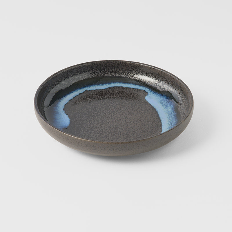 Plate High Rim 22cm Blue Splash Glaze – BEON