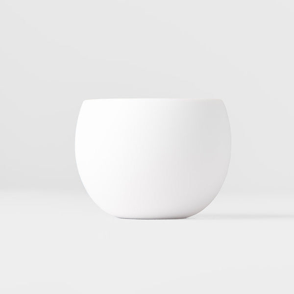 Cup Shochu 8.5cm Matte White & Light Pink Glaze