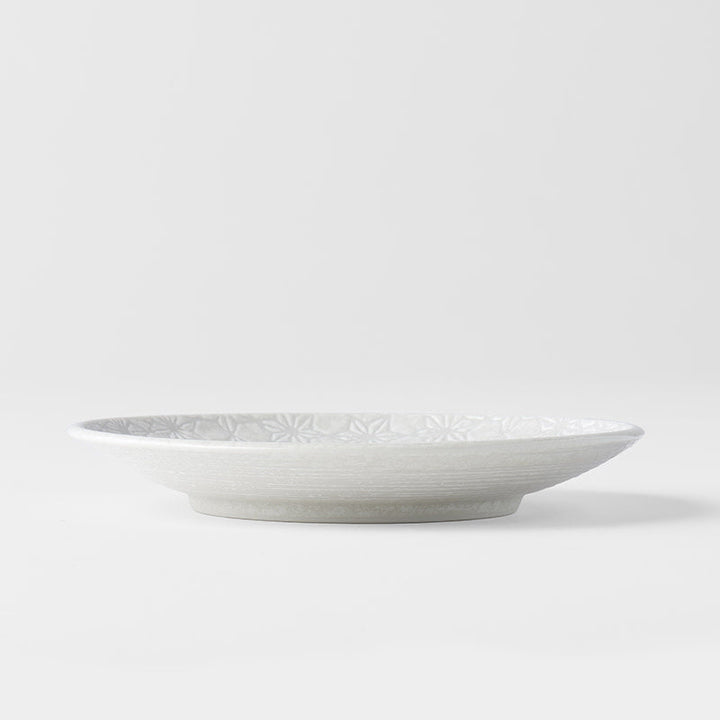 Tapas Plate, 17 cm Diamete, Ceramic, White Star Glaze, Regular Rim