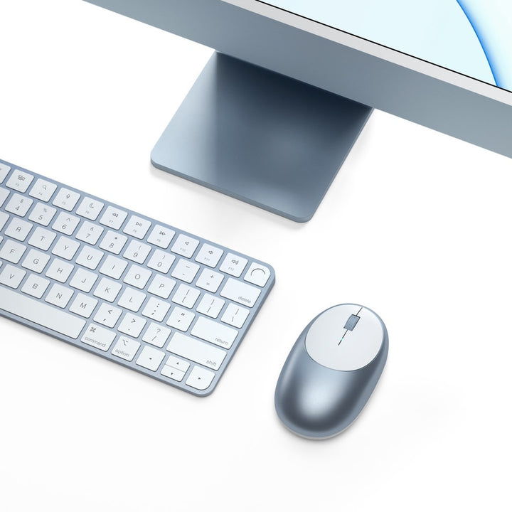 Satechi M1 Bluetooth Wireless Mouse Complete your desktop with the Satechi M1 Bluetooth Mouse, featuring Bluetooth 4.0 connection, rechargeable Type-C port and modern, ergonomic design. Seamlessly connect to your favourite Bluetooth-enabled device for wir