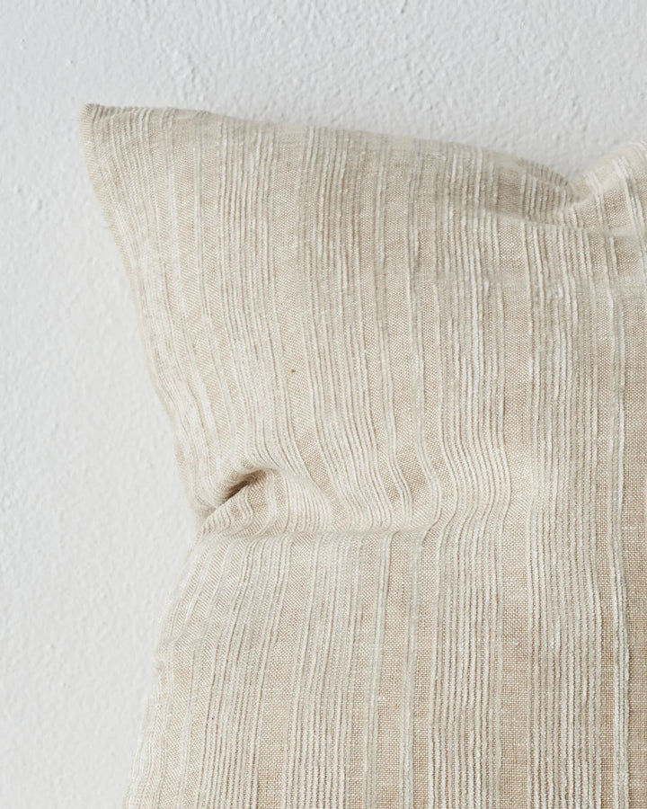 Adriana Natural A woven mix of lustrous chenille and dry natural fibres gives Adriana a chic finish and luxe feel. The Natural colourway is your go to neutral, pairing linen with sandstone stripes.Timeless and classic in its texture, Adriana is suited to