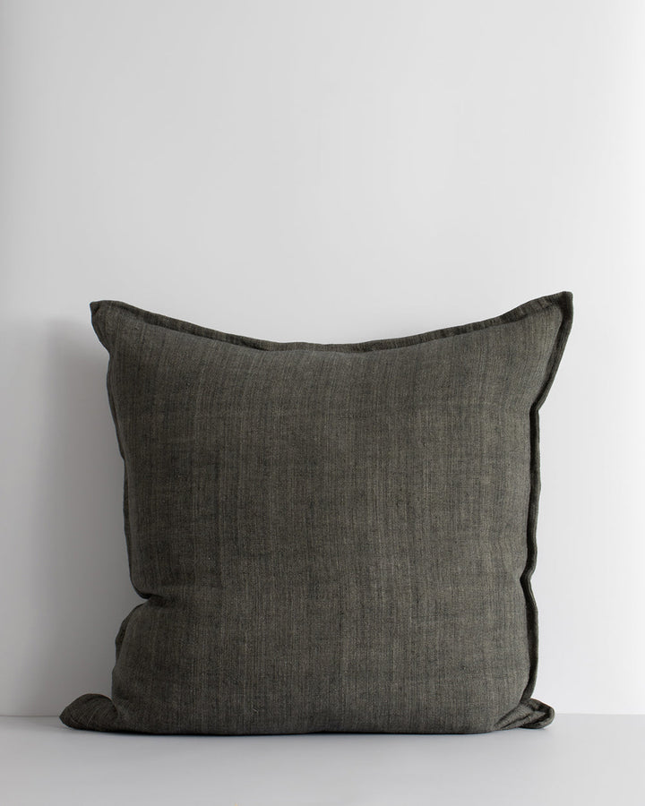 Cassia Cushion Handwoven from medium-weight linen fibres, our Cassia collection exemplifies timeless, contemporary style. Featuring a 1cm flange edge, the refined charcoal tone and gentle surface texture makes this piece perfect for styling pared-back, th